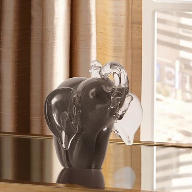 Home Essentials Glass Elephant Table Decor