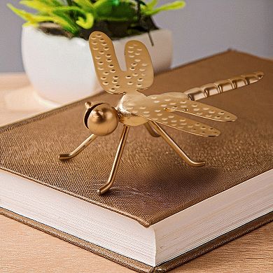Home Essentials Gold-Tone Dragonfly Table Decor