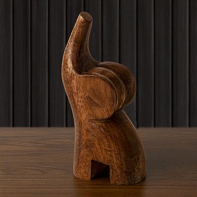 Home Essentials Wood Elephant Table Decor