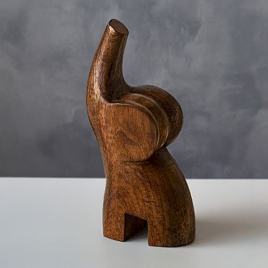 Home Essentials Wood Elephant Table Decor