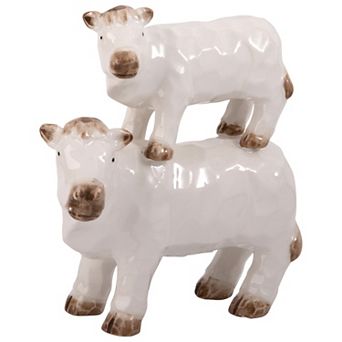 Home Essentials Stacked Cow Figurine Table Decor