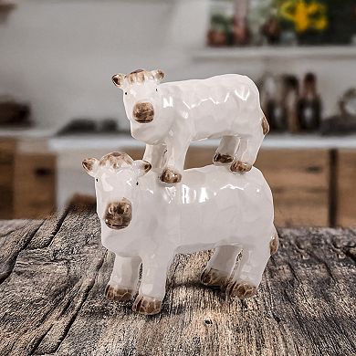 Home Essentials Stacked Cow Figurine Table Decor