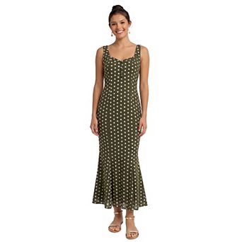 Women's Kittenish Sweetheart Polka Dot Dress