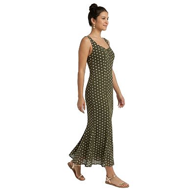 Women's Kittenish Sweetheart Polka Dot Dress