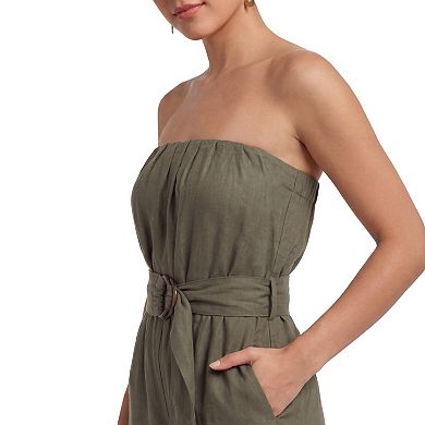 Women's Kittenish Strapless Wide-Leg Jumpsuit