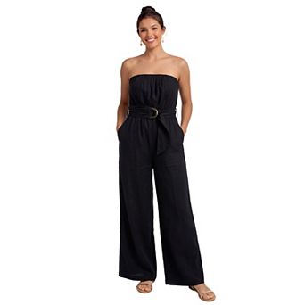 Women's Kittenish Strapless Wide-Leg Jumpsuit