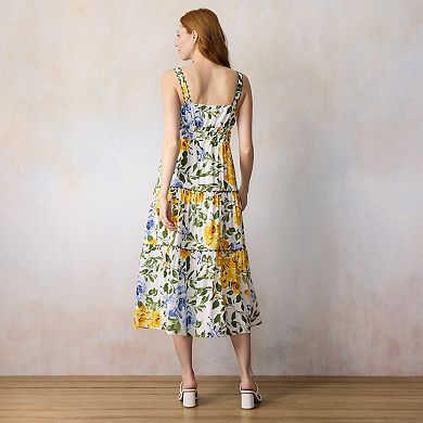 Petite LC Lauren Conrad Ric Rac Shirred Maxi Dress