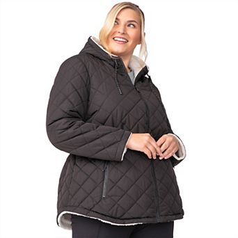 Free Country Women's Plus Size Switch It Up Cloud Lite Reversible Jacket
