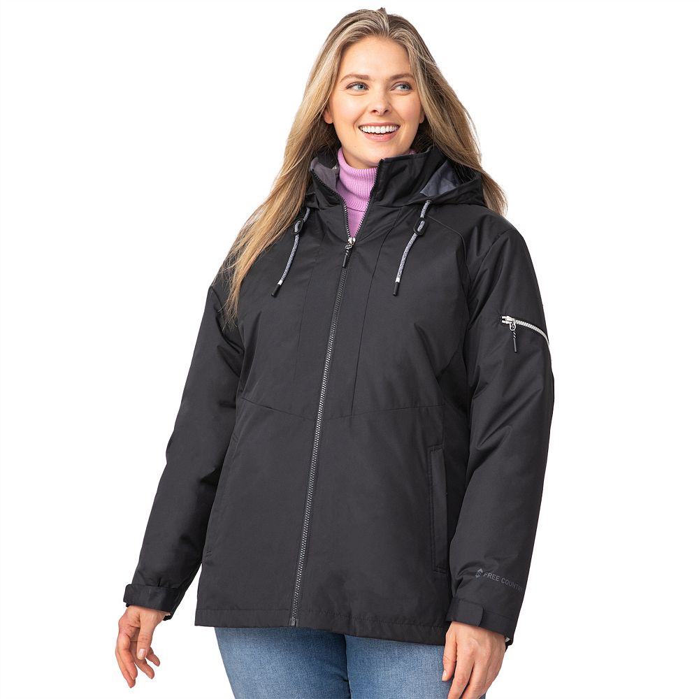 Free Country Women's Plus Size Back of Bell 3-in-1 Systems Jacket