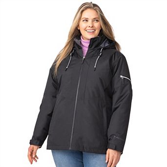 Free Country Women's Plus Size Back of Bell 3-in-1 Systems Jacket
