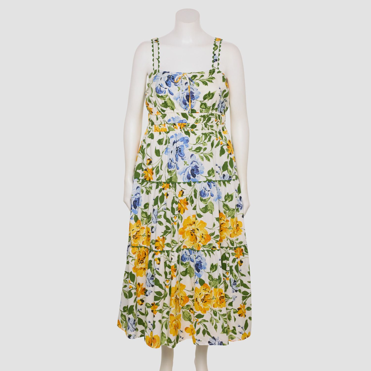 Женские платья LC Lauren Conrad Plus Size LC Lauren Conrad Ric Rac Shirred Maxi Dress