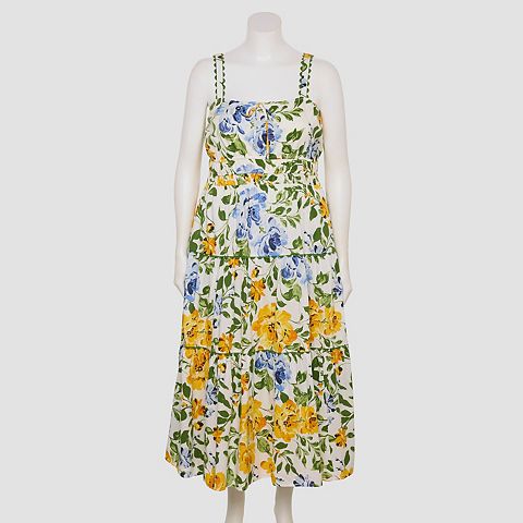 Женские платья LC Lauren Conrad Plus Size LC Lauren Conrad Ric Rac Shirred Maxi Dress
