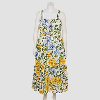 Plus Size LC Lauren Conrad Ric Rac Shirred Maxi Dress