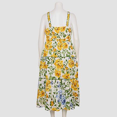 Plus Size LC Lauren Conrad Ric Rac Shirred Maxi Dress