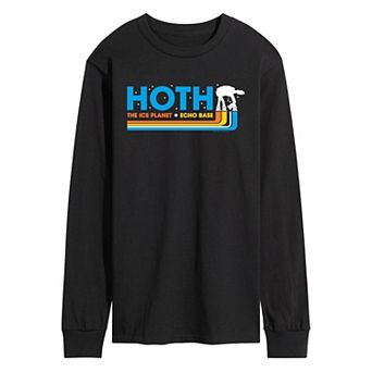 Men's Star Wars Hoth The Ice Planet Echo Base Long Sleeve Graphic Tee