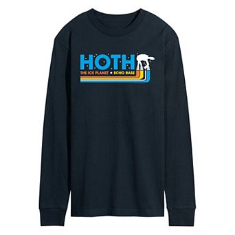 Men's Star Wars Hoth The Ice Planet Echo Base Long Sleeve Graphic Tee