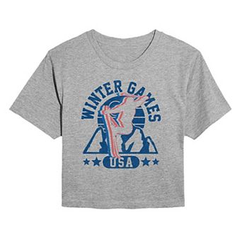 Juniors' SO® Winter Games Skiing Cropped Tee