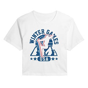 Juniors' SO® Winter Games Skiing Cropped Tee