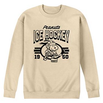 Men's Peanuts Ice Hockey Collegiate Fleece Sweatshirt