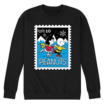 Men's Peanuts Lucy & Charlie Ice Skating Fleece Sweatshirt