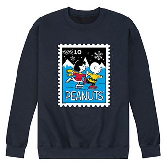 Men's Peanuts Lucy & Charlie Ice Skating Fleece Sweatshirt