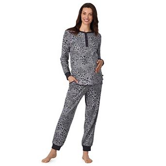 Maternity Cuddl Duds® Long Sleeve Henley Pajama Top & Pajama Joggers Set
