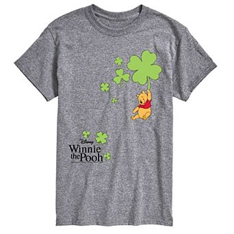 Men's Disney's Winnie The Pooh Shamrock Collage Graphic Tee