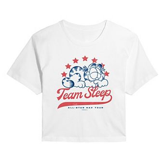 Juniors' Garfield Team Sleep Cropped Tee
