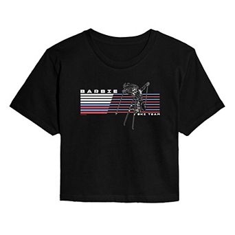 Juniors' Barbie Ski Team Cropped Tee