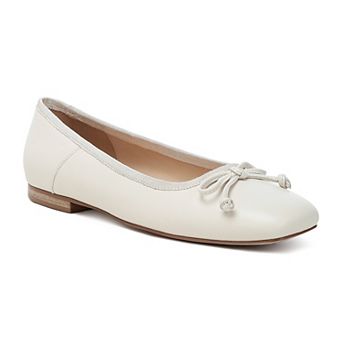 Rag & Co Lutten Women's Bow Accented Square-Toe Ballerina Flats