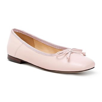 Rag & Co Lutten Women's Bow Accented Square-Toe Ballerina Flats