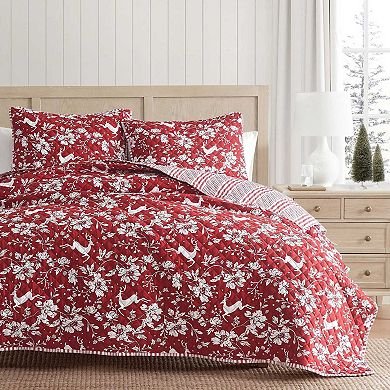 Martha Stewart Dancing Deer Quilt Set