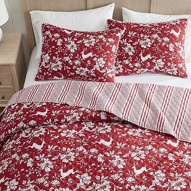 Martha Stewart Dancing Deer Quilt Set