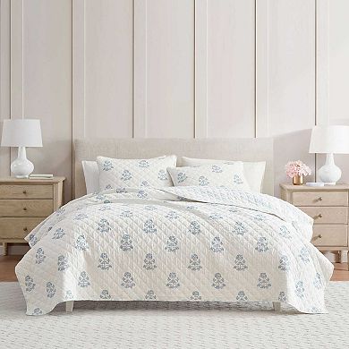 Martha Stewart Layered Branches Quilt Set