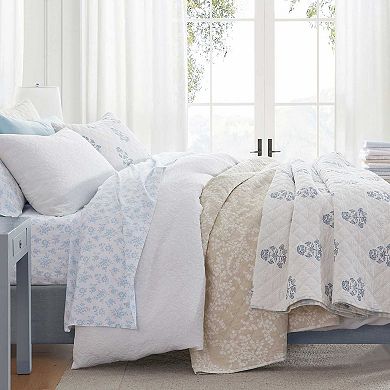 Martha Stewart Layered Branches Quilt Set