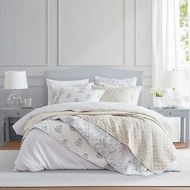 Martha Stewart Layered Branches Quilt Set