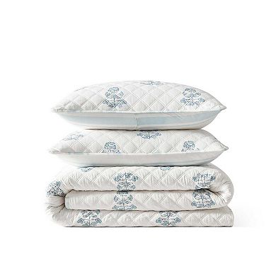 Martha Stewart Layered Branches Quilt Set