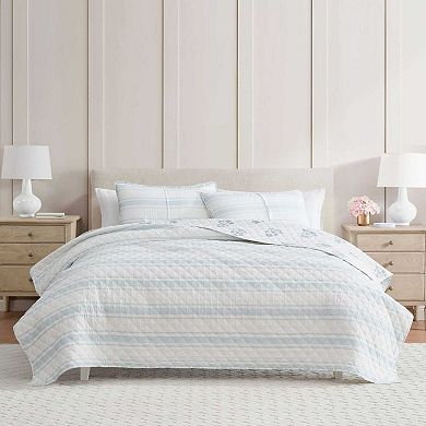 Martha Stewart Layered Branches Quilt Set