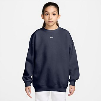Girls 7-16 Nike Sportswear Studio Oversized Fleece Crewneck Sweatshirt