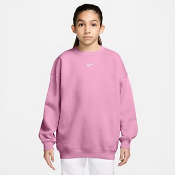 Girls 7-16 Nike Sportswear Studio Oversized Fleece Crewneck Sweatshirt