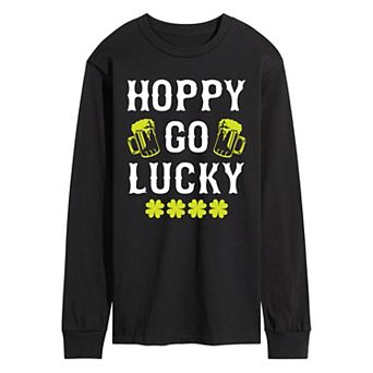 Men's Hoppy Go Lucky Long Sleeve Graphic Tee