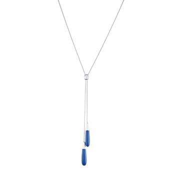 Nine West Two-Tone Lariat Necklace