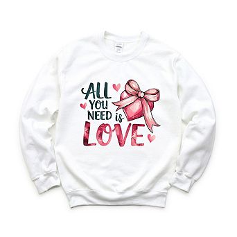 All You Need Is Love Coquette Sweatshirt