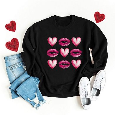 Hearts And Lips Chart Sweatshirt