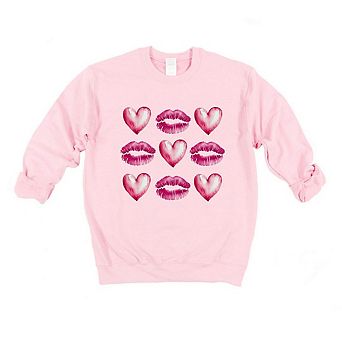Hearts And Lips Chart Sweatshirt