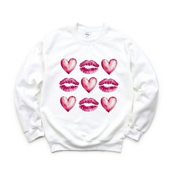 Hearts And Lips Chart Sweatshirt