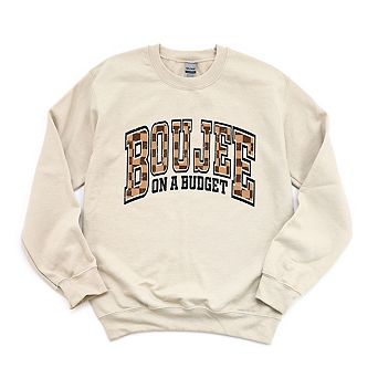 Boujee On A Budget Checkered Sweatshirt