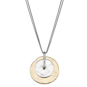 Nine West Two-Tone Pendant Necklace