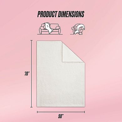 Juicy Couture Eyelash Faux Fur Throw Blanket