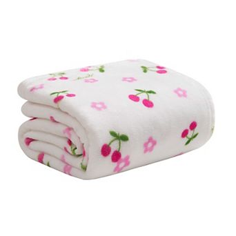 Juicy Couture Plush Crown Print Throw Blanket